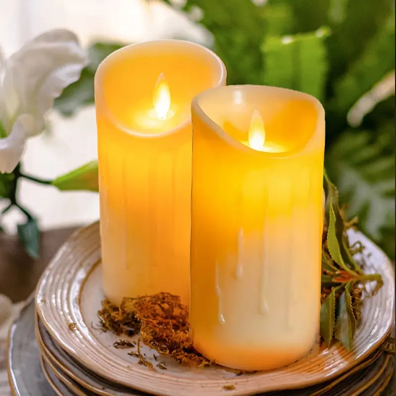 Simulated Flame Electronic Candle — Battery-Powered | Wedding & Home Décor
