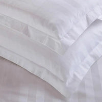 Pure White Cotton Pillowcase | Hotel-Grade Sateen