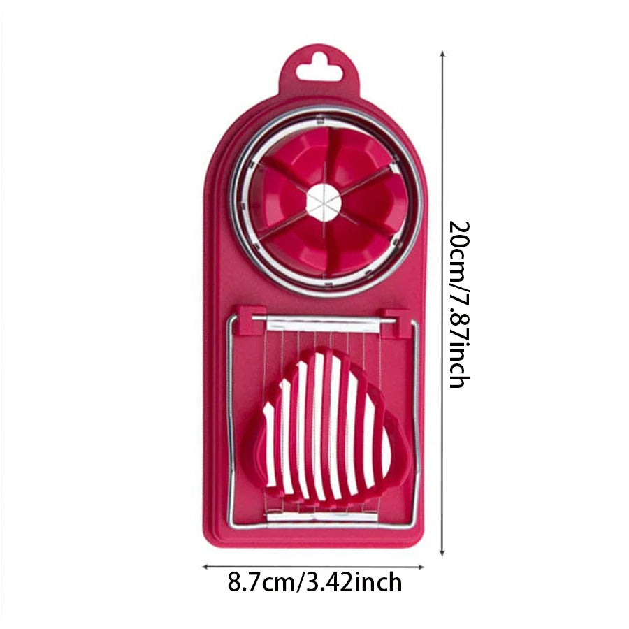 2-in-1 Egg Slicer & Cutter — Stainless Steel Wire, PP Base