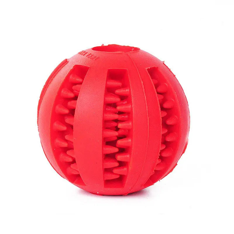 Rubber Chew & Treat Feeder Ball for Dogs & Cats
