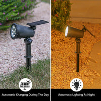 Solar garden spotlight