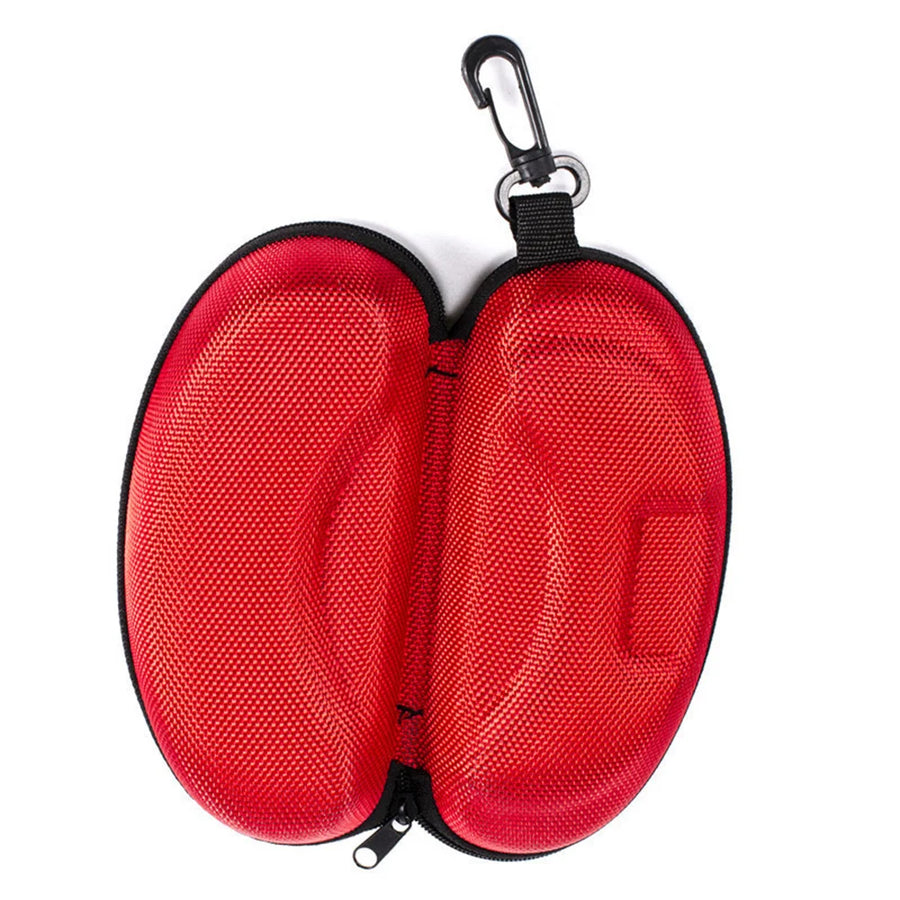Hard-Shell Glasses Case with Clip & Lanyard — Sunglasses & Eyewear