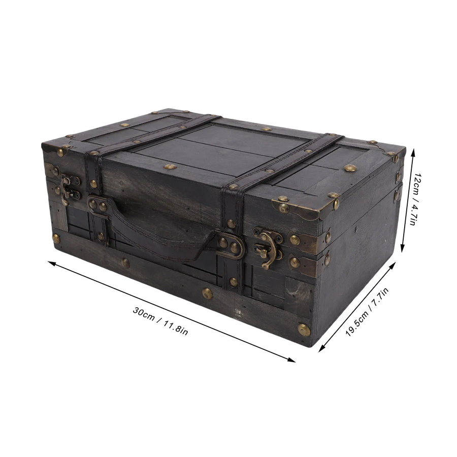 Vintage Wooden Storage Trunk