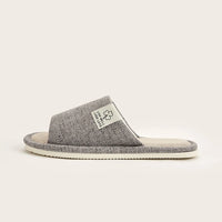 Linen & Hemp Indoor Slippers | Open-Toe | Breathable | Unisex | Sizes 36–47