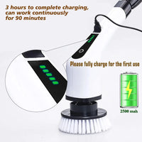 9-in-1 Cordless Electric Spin Scrubber | Kitchen & Bathroom Cleaning Brush
