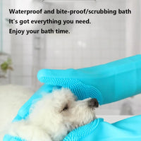 Silicone Pet Grooming & Bathing Gloves — Dogs, Cats & More