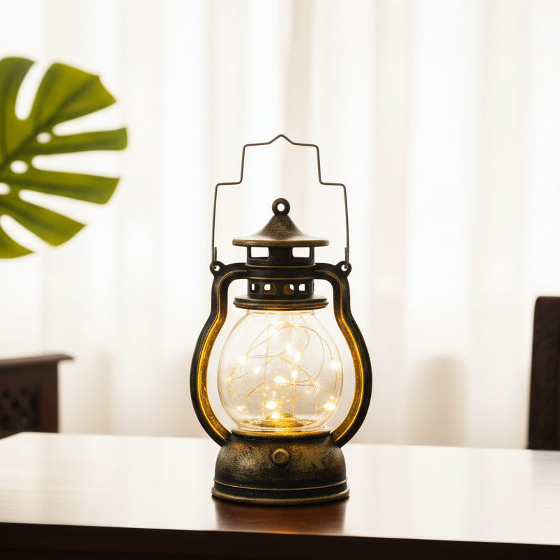 Retro Flameless LED Kerosene Lamp — Warm Light Candlestick, 7 Styles
