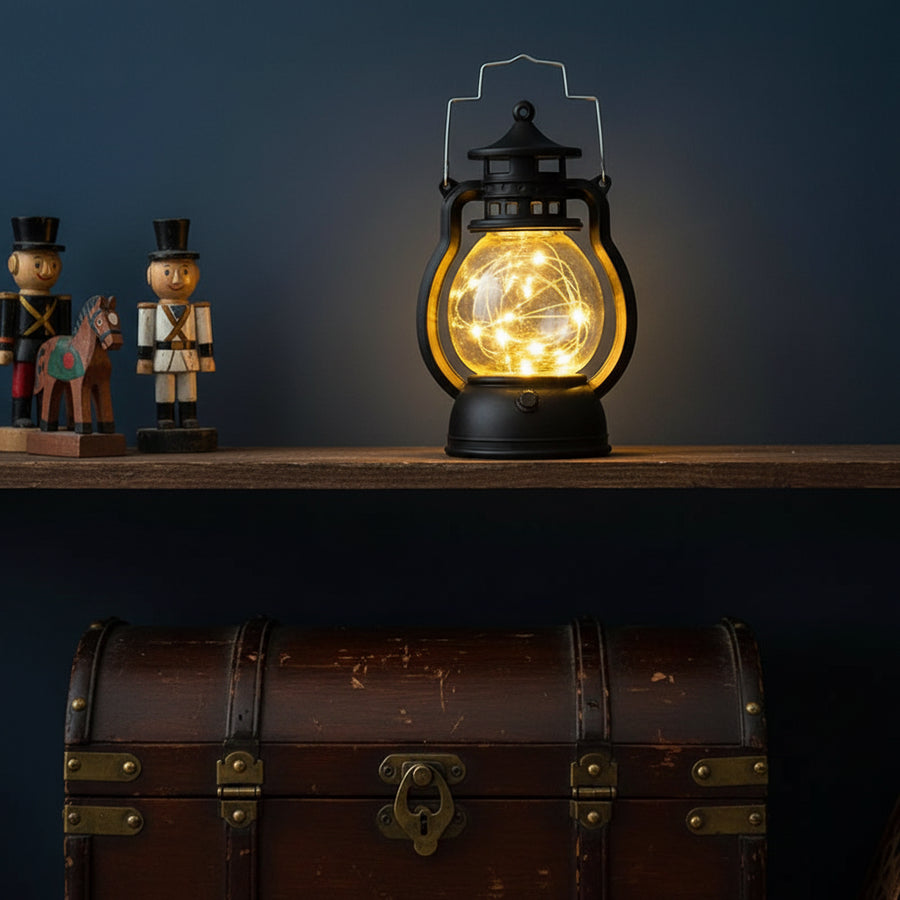 Retro Flameless LED Kerosene Lamp — Warm Light Candlestick, 7 Styles