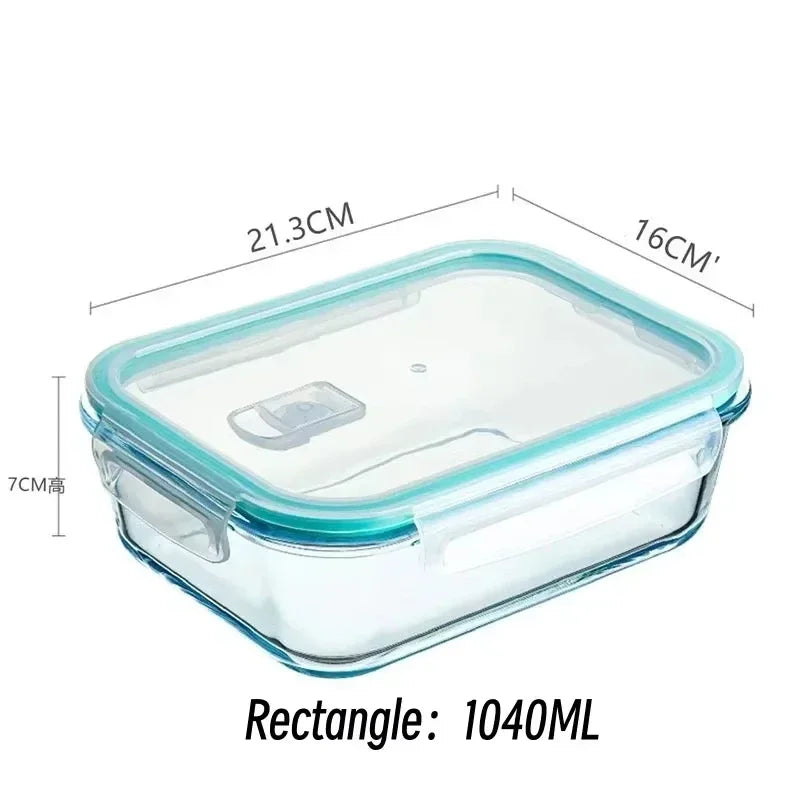 Borosilicate glass lunch box