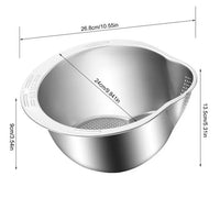 Rice Washer Strainer Bowl | Stainless Steel