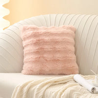 Soft Plush Fur Cushion Cover — 45x45cm | 7 Colours | Sofa & Bedroom Decor