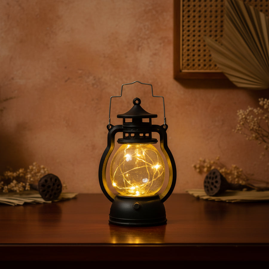 Retro Flameless LED Kerosene Lamp — Warm Light Candlestick, 7 Styles