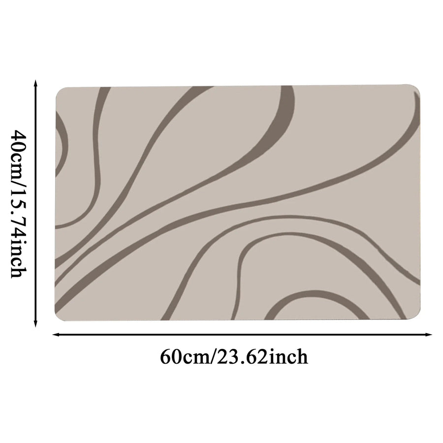 Diatomite Bath Mat — Quick-Dry, Non-Slip, 40×60cm