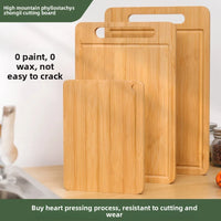 Double-sided bamboo cutting board