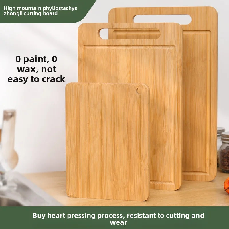 Double-sided bamboo cutting board