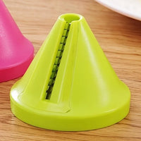Rotary Vegetable Grater & Spiral Peeler — Manual Twist Shredder, Compact