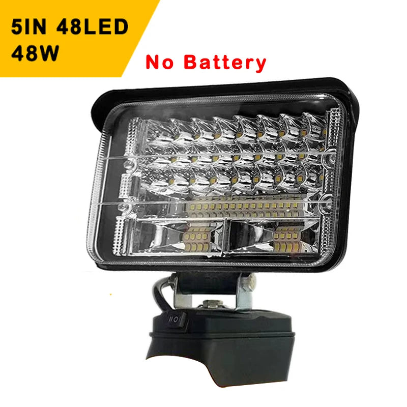 Portable cordless LED spotlight