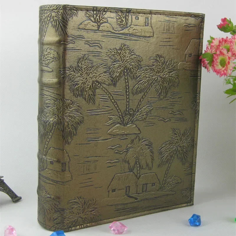 PU Leather Photo Album — 200+ Photos | 6-Inch Pockets | Gift Edition