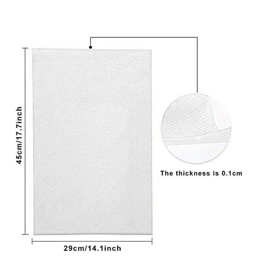 Fridge Shelf Liners — Washable Non-Slip Mats, Set of 4