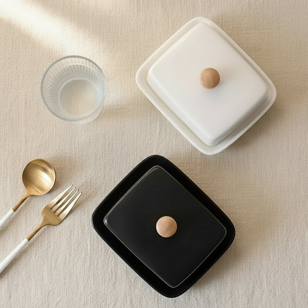 Ceramic Butter Dish with Lid