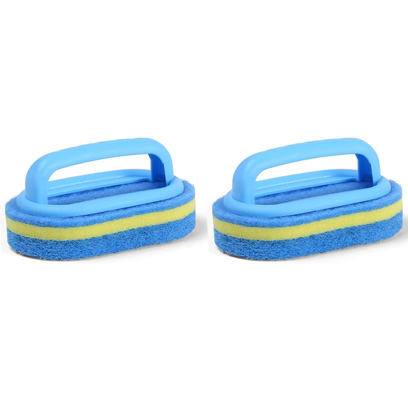 Handled Sponge Scrub Brush — Bathtub, Tiles, Kitchen & Bathroom