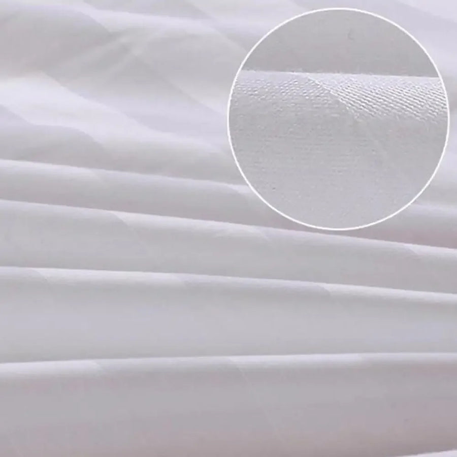 Pure White Cotton Pillowcase | Hotel-Grade Sateen