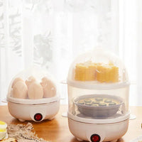 Double-layer electric egg steamer