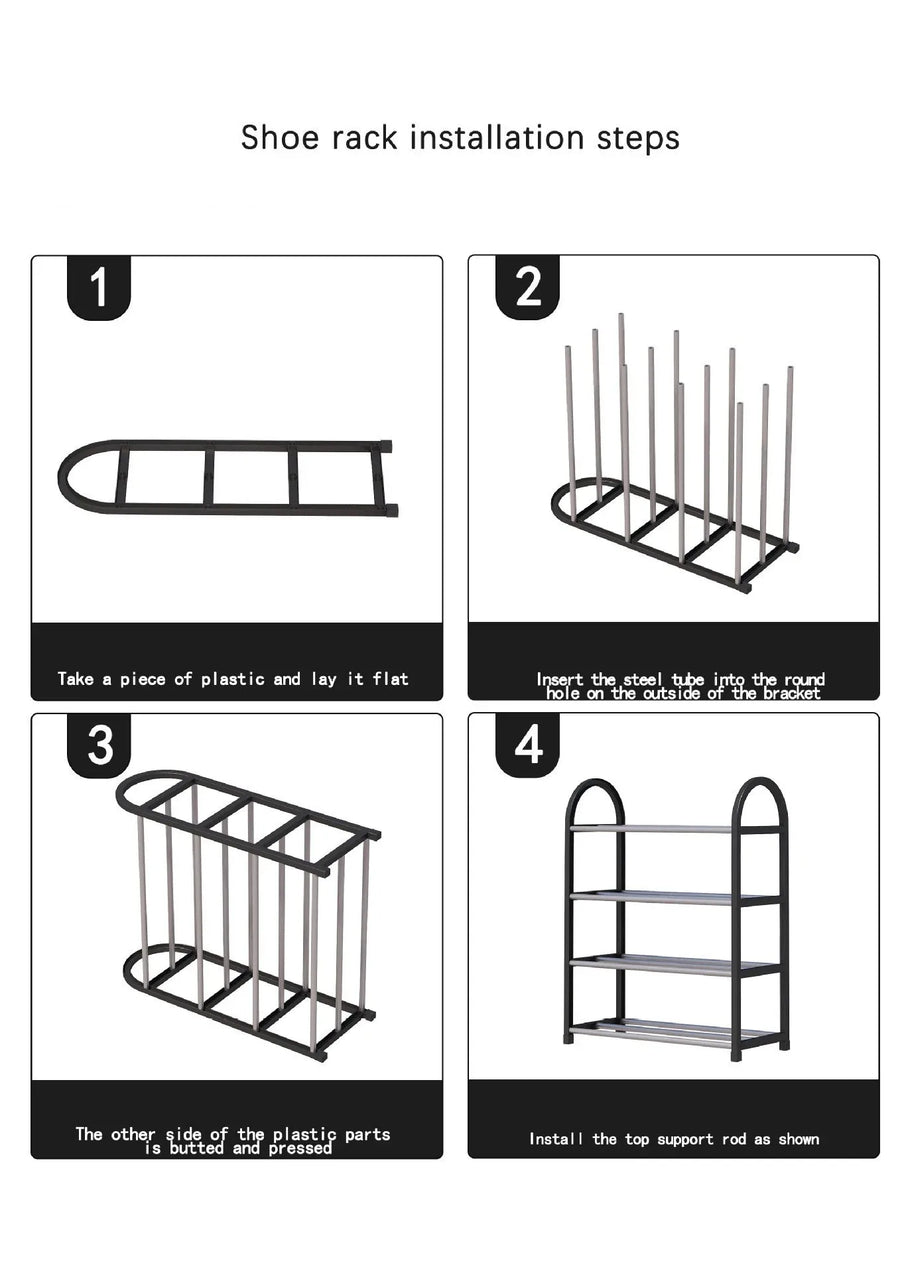 4-Tier Shoe Rack