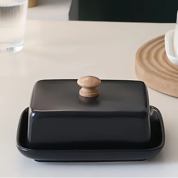Ceramic Butter Dish with Lid