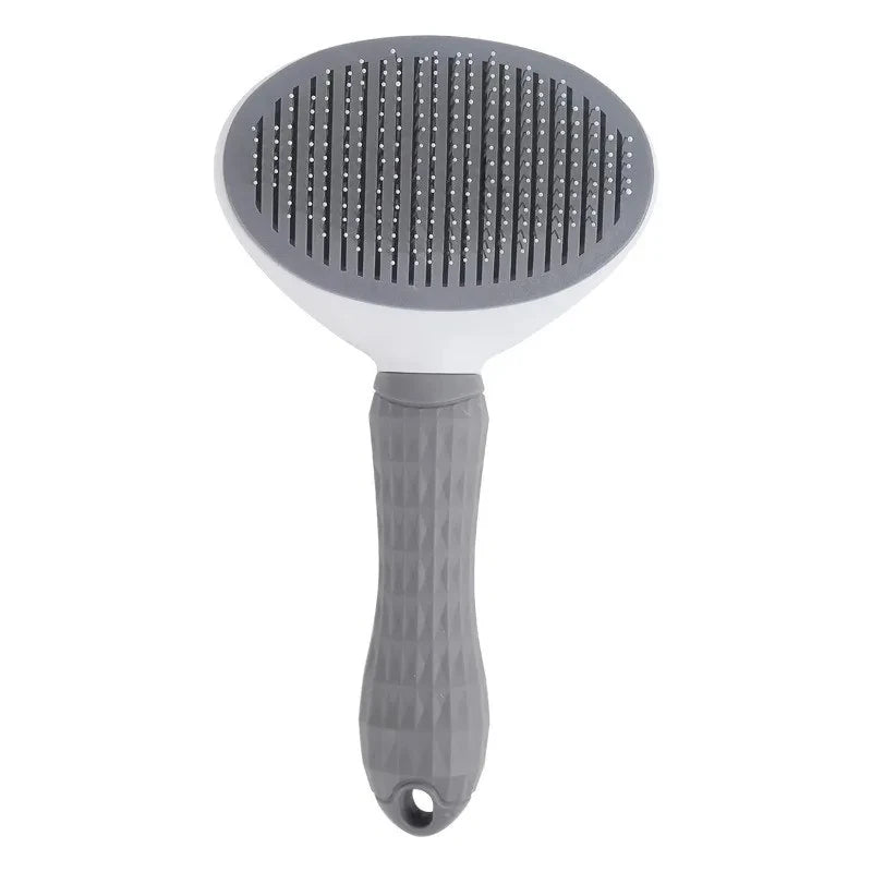 Self-Cleaning Pet Slicker Brush — Dogs & Cats, All Coat Types