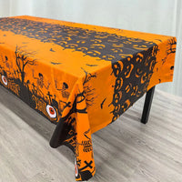 Halloween Terror Pumpkin & Ghost Tablecloth