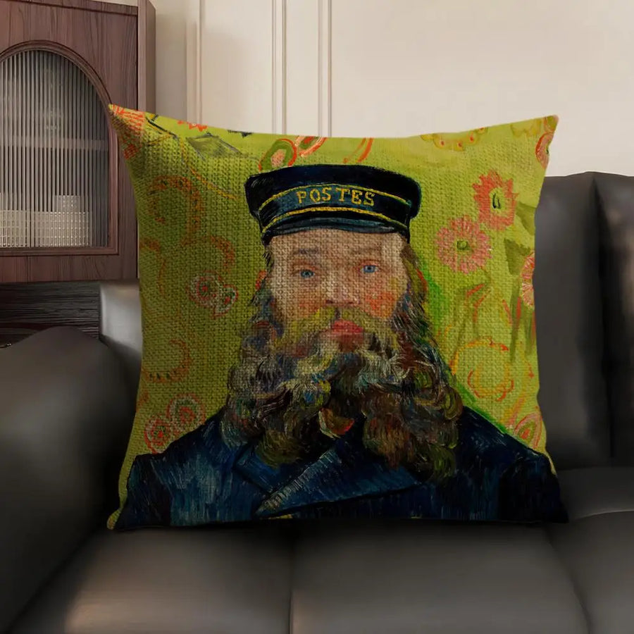 Van Gogh Art Cushion Cover — Natural Linen | Double-Sided Print