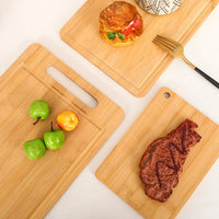 Double-sided bamboo cutting board