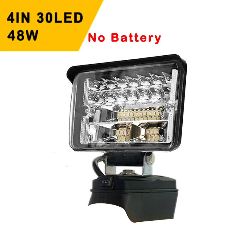Portable cordless LED spotlight