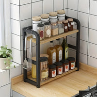 2-Tier Metal Countertop Shelf