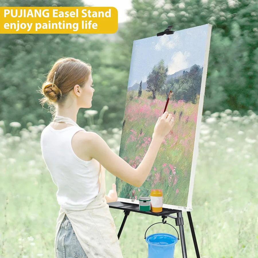 Folding aluminium art easel
