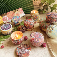 Dried Floral Aromatherapy Candle — Smokeless Soy Wax | Yoga & Bath | Gift Edition