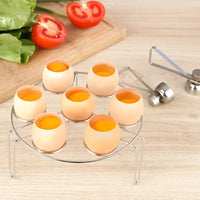 Stainless Steel Egg Topper & Shell Cutter — Boiled & Raw Eggs