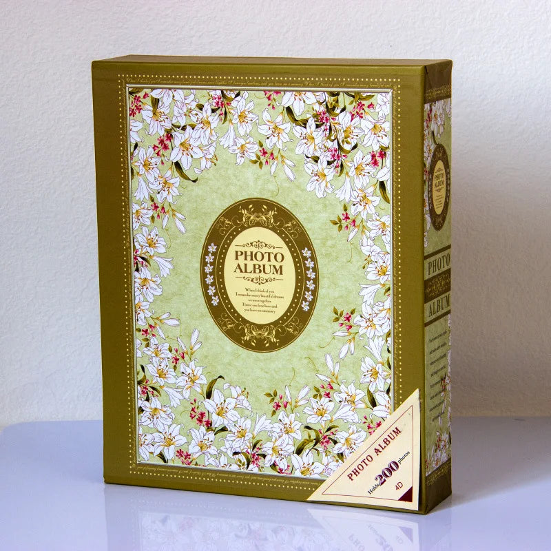 Boxed Loose-Leaf Photo Album — 200 Pages | 6-Inch Sleeves | Keepsake Gift