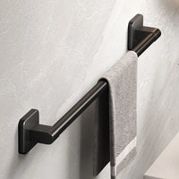 Self-Adhesive Towel Rail — No-Drill | White & Black | 30–80cm