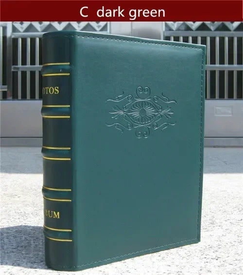 PU Leather Photo Album — 200+ Photos | 6-Inch Pockets | Gift Edition
