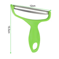 Handheld Vegetable Grater & Slicer — Stainless Steel Blade, Non-Slip Handle