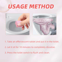 Toilet Cleaning Effervescent Tablets — Removes Stains & Odours