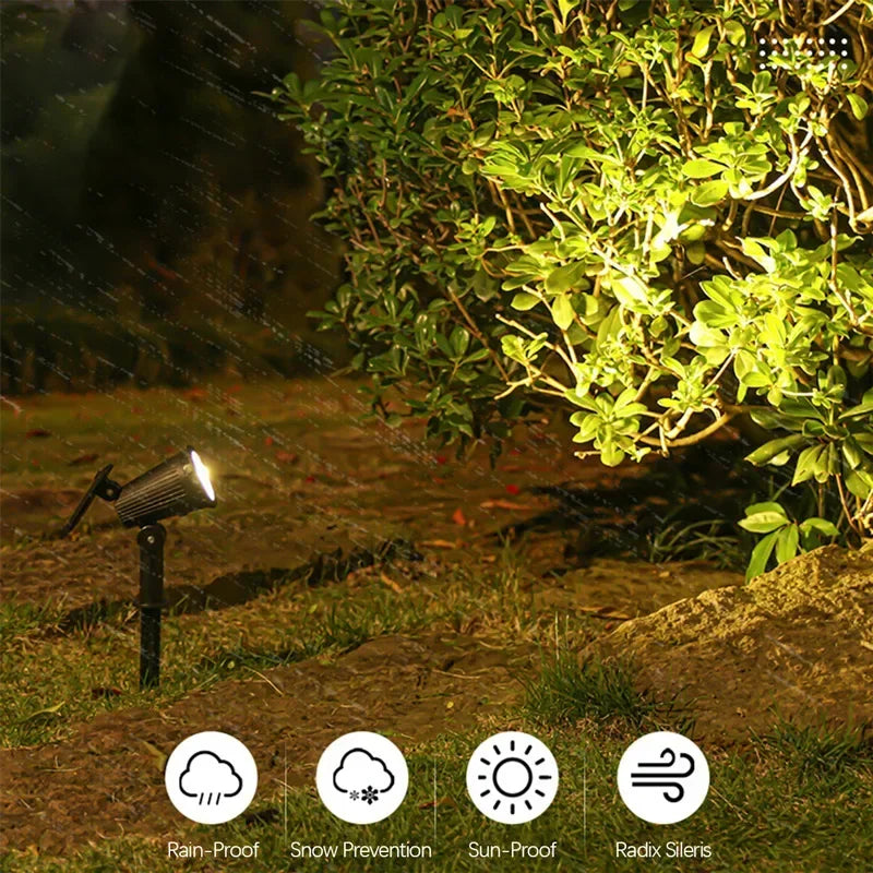 Solar garden spotlight