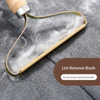 Manual Lint & Pet Hair Remover Brush — No Batteries, No Refills