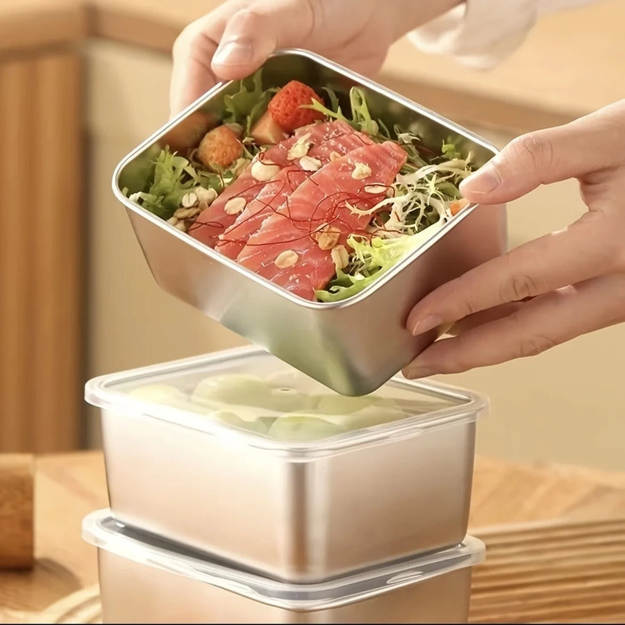Stainless steel food container set
