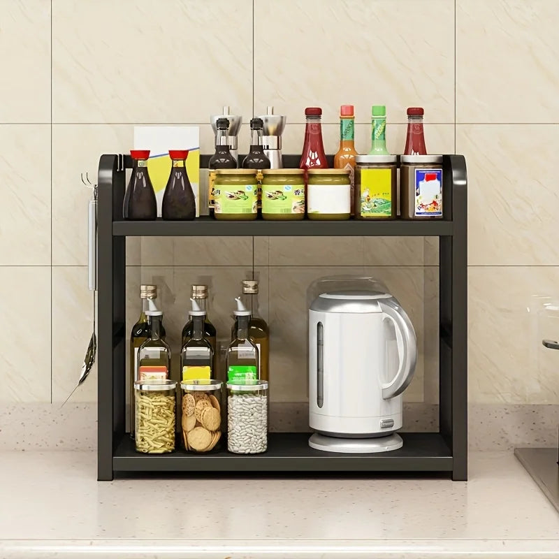 2-Tier Metal Countertop Shelf