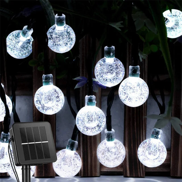 Solar Crystal Globe Lights
