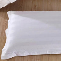 Pure White Cotton Pillowcase | Hotel-Grade Sateen