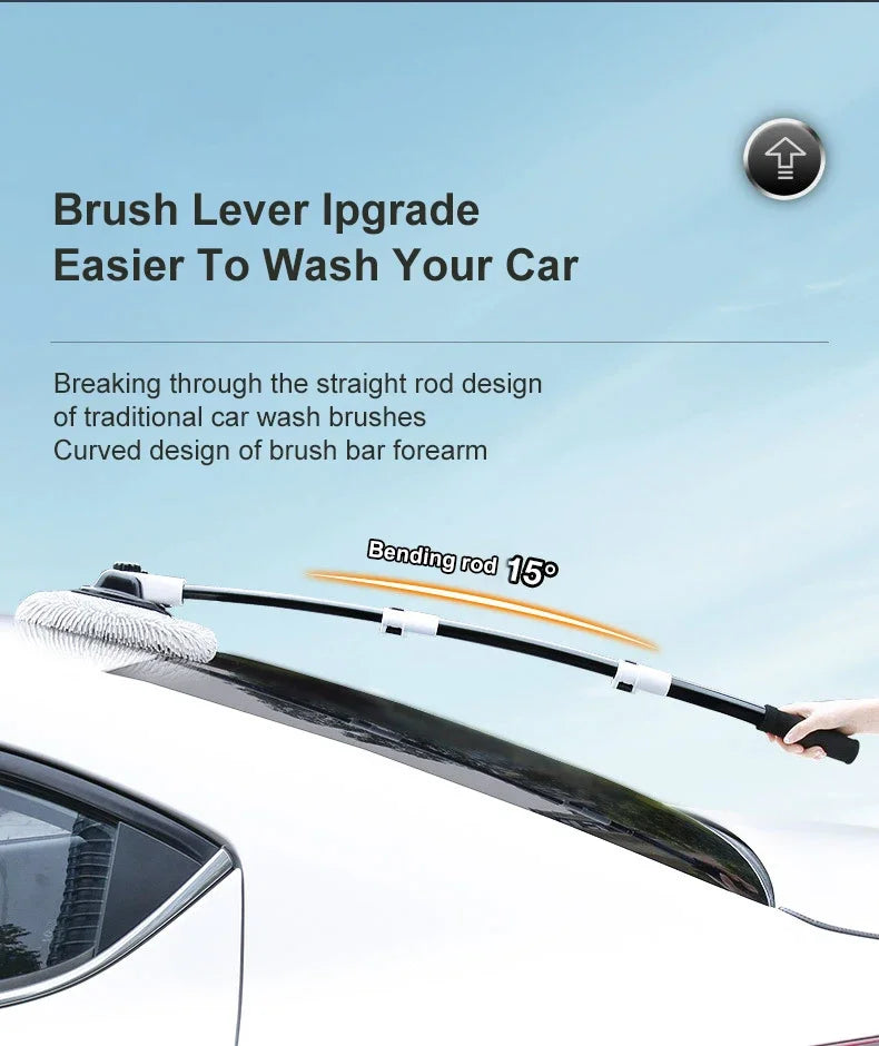 Telescoping car wash mop